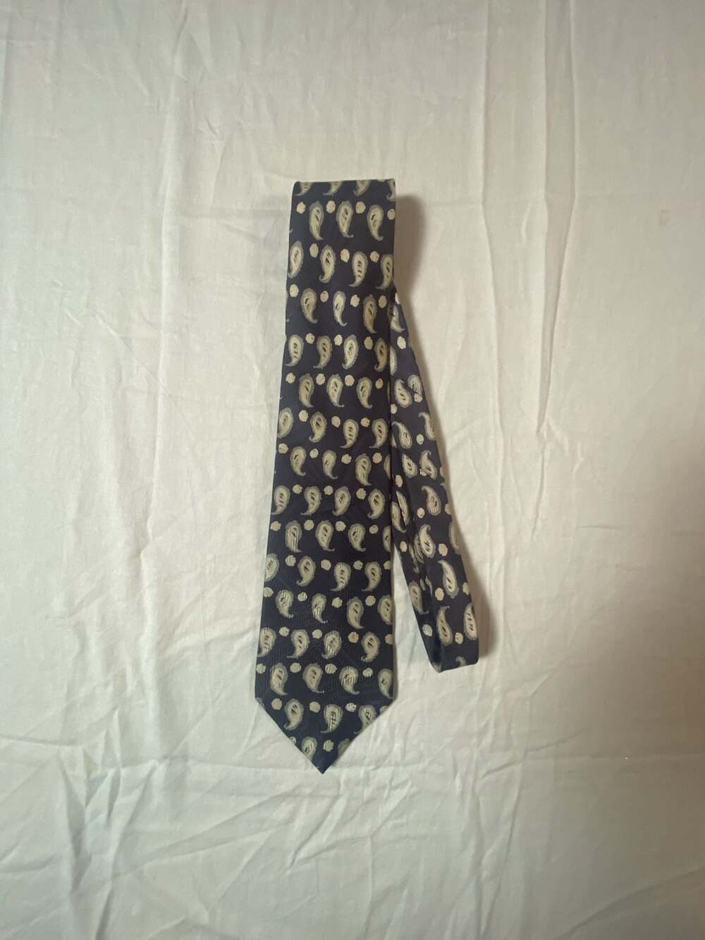 Fumagalli's Disegnata in Italia Paisley Pattern Pure Silk Necktie